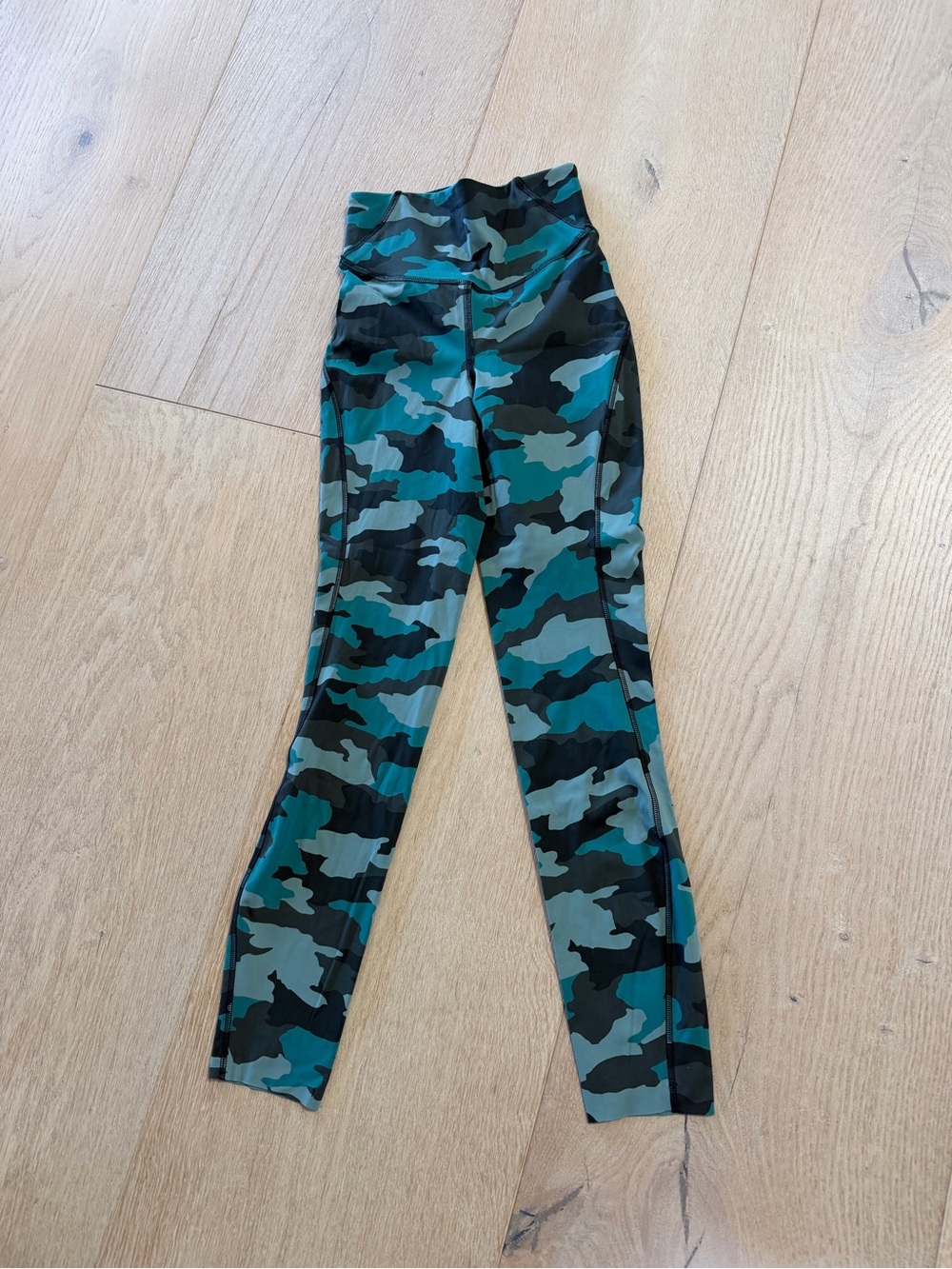lululemon athletica Teal Camo High-Rise Leggings
